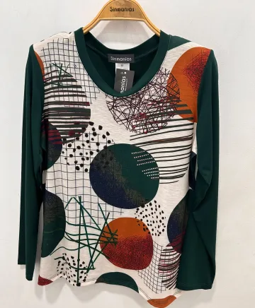 Camiseta verde Sol - Camisetas y Tops Tallas Grandes