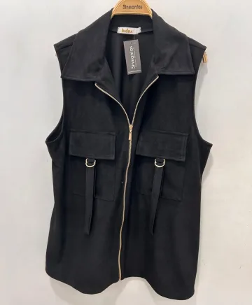 Chaleco negro Kone - Ropa tallas grandes mujer moderna